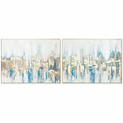 Cadre DKD Home Decor New York Loft 80 x 3,5 x 60 cm (2 Unités)