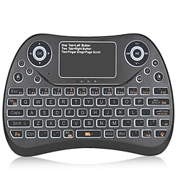 Wewoo Mini clavier sans fil avec pavé tactile rechargeable Fly Mouse 2.4GHz Smart Game rétroéclairé à trois couleurs