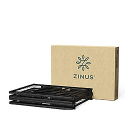 Zinus EU-SBBK-14F Cadre de Lit Régulier Métal 140x190cm Noir