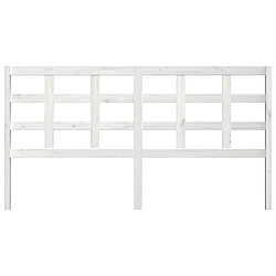 Avis Maison Chic Tête de lit scandinave pour lit adulte,Meuble de chambre Blanc 185,5x4x100 cm Bois massif de pin -MN22364