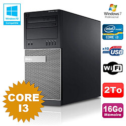 PC Tour Dell Optiplex 790 Intel Core I3 3.1Ghz 16Go 2To DVD WIFI Win 7 · Occasion 