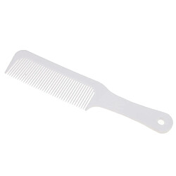 plat top clipper peigne dents finement ondulées coiffeur coupe de cheveux peigne blanc