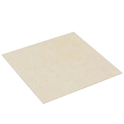 vidaXL Dalles de plancher PVC autoadhésif 5,11 m² beige