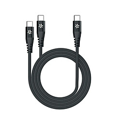 Câble USB-C Celly USBC2USBCBK Noir 1,3 m 