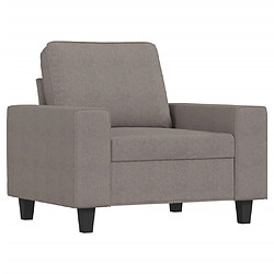 vidaXL Fauteuil Taupe 60 cm Tissu