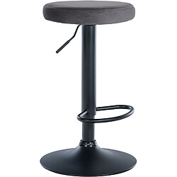 Non Tabouret de bar Ponte velours noir 