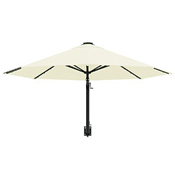 Acheter Maison Chic Parasol Jardin | Parasol mural avec mat métallique 300 cm Sable - GKD43555