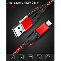 Shot Cable Fast Charge Flexible Micro USB pour ALCATEL 1B Smartphone Recharge Rapide Chargeur (NOIR)