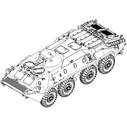 Russian BTR-70 APC early version - 1:72e - Trumpeter 