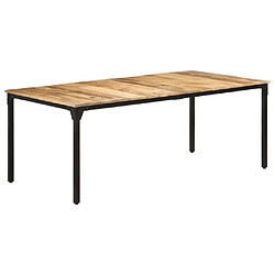 Maison Chic Table de salle à manger,Table à dîner 200x100x76 cm Bois de manguier solide -GKD94319