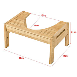 Helloshop26 Tabouret physiologique de toilettes réglable en hauteur 03_0008710