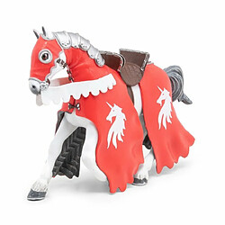 Ludendo Figurine PAPO Cheval du Chevalier Licorne à la lance 