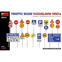 Mini Art Traffic Signs Yugoslavia 1990's - Décor Modélisme