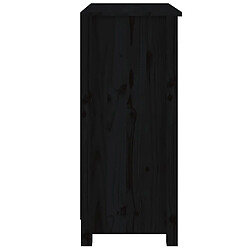 Acheter vidaXL Buffet noir 70x35x80 cm bois massif de pin