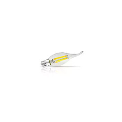 Blister x 2 Ampoules LED E14 4W 495lm Coup de vent - Blanc Chaud 2700K 