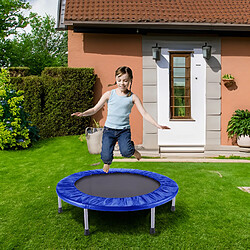 Trampoline Extérieur pour Enfant Outdoor Toys Fitness Blue Ø102 cm