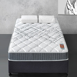 Sensoreve Matelas Eliha 140x190cm RESSORTS ENSACHÉS individuellement - Épaisseur 20cm- Indépendance de couchage