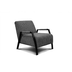 Courtois Laville Fauteuil fixe tissu gris foncé - Kobe