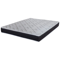 Ebac Matelas 140x190 Malta - Mousse - Hauteur 20 cm - 3 zones - Soutien très ferme