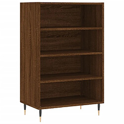 Maison Chic Buffet,Meuble de Rangement,commode pour salon,Cuisine chêne marron 57x35x90 cm bois d'ingénierie -MN65571