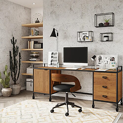 Rendez Vous Deco Chaise de bureau noire Louis