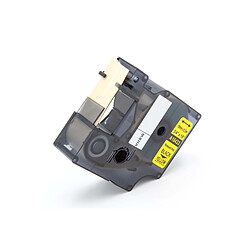 vhbw cassette à bande cartouche 19mm noir sur jaune pour imprimante d´étiquette Dymo RhinoPro 3000, 5000, 6000, ILP 219 remplace 18433