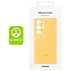 Coque en silicone pour Samsung Galaxy S24 Ultra Jaune pas cher