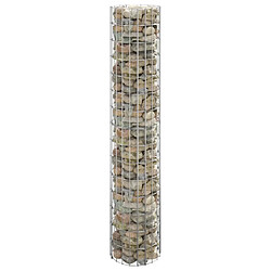 vidaXL Poteau à gabion circulaire Acier galvanisé Ø30x150 cm 