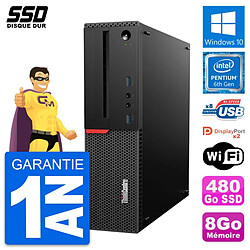 PC Lenovo ThinkCentre M800 SFF Intel G4400 RAM 8Go SSD 480Go Windows 10 Wifi - Occasion