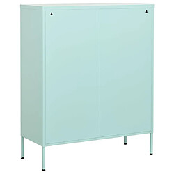 Avis vidaXL Armoire de rangement Vert menthe 80x35x101,5 cm Acier