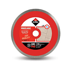 Rubi - Disque diamant pour grès porcelaine jante continue 180 mm x 22,2-25,4 mm CPC-180 PRO