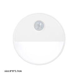 Avis Universal 1W Half Moon Shape Chambre à coucher Chambre à chevett Atmosphère Couleur de toilette Lumière Couleur murale Sens de nuit Lumière de nuit LED LED Human Corps Induction Lumière (Lumière blanche)