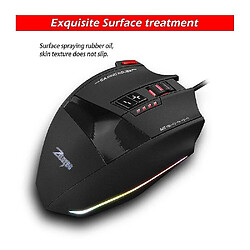 Universal Wired Game Mouse 10000 DPI 13 Bouton Réglage, la couleur de lumière LED peut être sélectionnée par logiciel jusqu'à