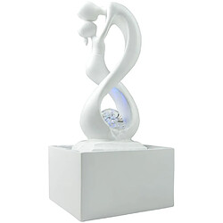 Zen Light Fontaine d'intérieur design éclairage LED Amor blanc.