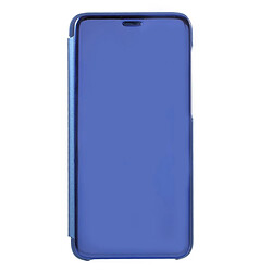 Etui en PU surface du miroir bleu bébé pour votre Huawei P Smart/Enjoy 7S