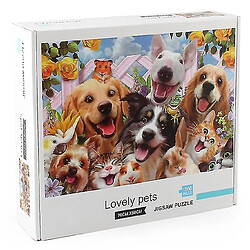 Acheter Universal Jeu de puzzle adulte, 1000 pièces pour animaux de compagnie chat et chien puzzle défi puzzle jeu