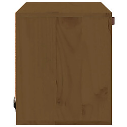 Avis vidaXL Armoire murale Marron miel 40x30x35 cm Bois de pin massif