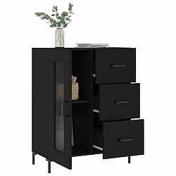 Acheter Maison Chic Buffet,Meuble de Rangement,commode pour salon,Cuisine noir 69,5x34x90 cm bois d'ingénierie -MN54451