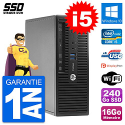 HP ProDesk 400 G2.5 SFF Intel Core i5-4570T RAM 16Go SSD 240Go Windows 10 Wifi · Occasion 