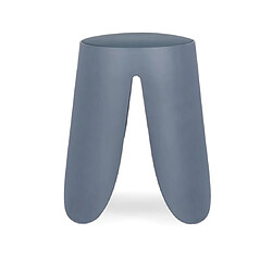 Mes Lot de 4 tabourets 37x37x47 cm en plastique bleu - IMOGE