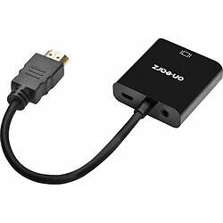 Avis Adaptateur HDMI Mâle vers VGA Femelle avec audio On Earz Mobile Gear Noir