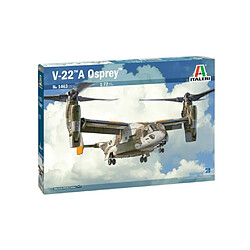 Italeri -1463 V-22 A Osprey, échelle 1:72, Model Kit, Modèle en plastique à monter, modélisme, couleur gris, IT1463