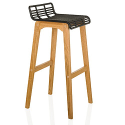 Avis Tabouret de bar / tabouret de comptoir LONSO W chêne / plastique noir hjh OFFICE