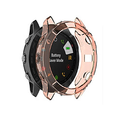 Wewoo Boîtier de montre Pour Garmin Fenix 6X TPU demi-couverture Smart Watch Protevtice Case Orange 