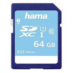 Hama Carte mémoire SDXC 64 GB classe 10 UHS-I 22 MB/s