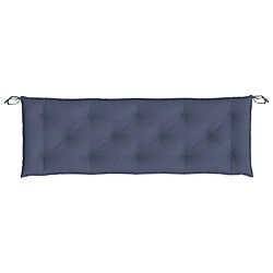 Maison Chic Coussin Confort | pouf | Coussin de banc de jardin bleu marine 150x50x7 cm tissu oxford -GKD39960