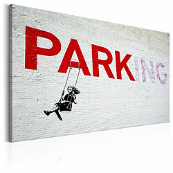 Paris Prix Tableau Imprimé Parking Girl Swing - Banksy 40 x 60 cm