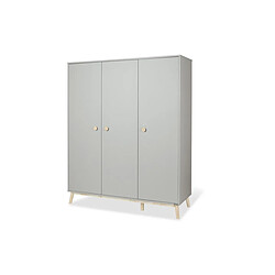 Pinolino Grande armoire Dusk 3 portes grise