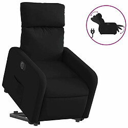 Maison Chic Fauteuil Relax pour salon, Fauteuil inclinable électrique noir tissu -GKD32422