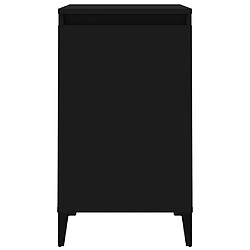 Maison Chic Table de chevet,Table de nuit,Table d'appoint pour salon noir 40x35x70 cm bois d’ingénierie -MN85658 pas cher